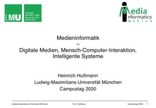 Der Bachelor Studiengang Medieninformatik Medieninformatik