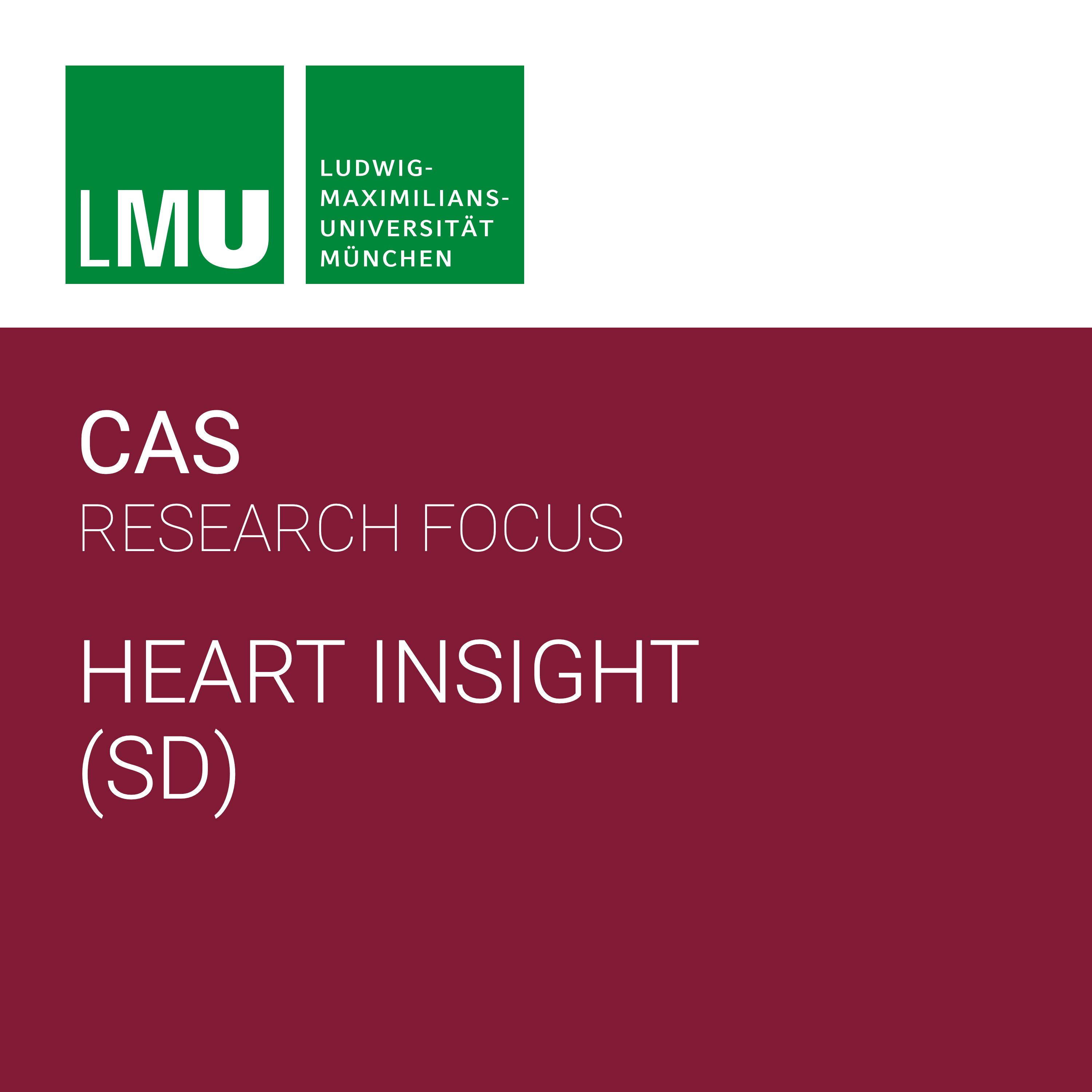 Center for Advanced Studies (CAS) Research Focus Heart Insight (LMU) - SD